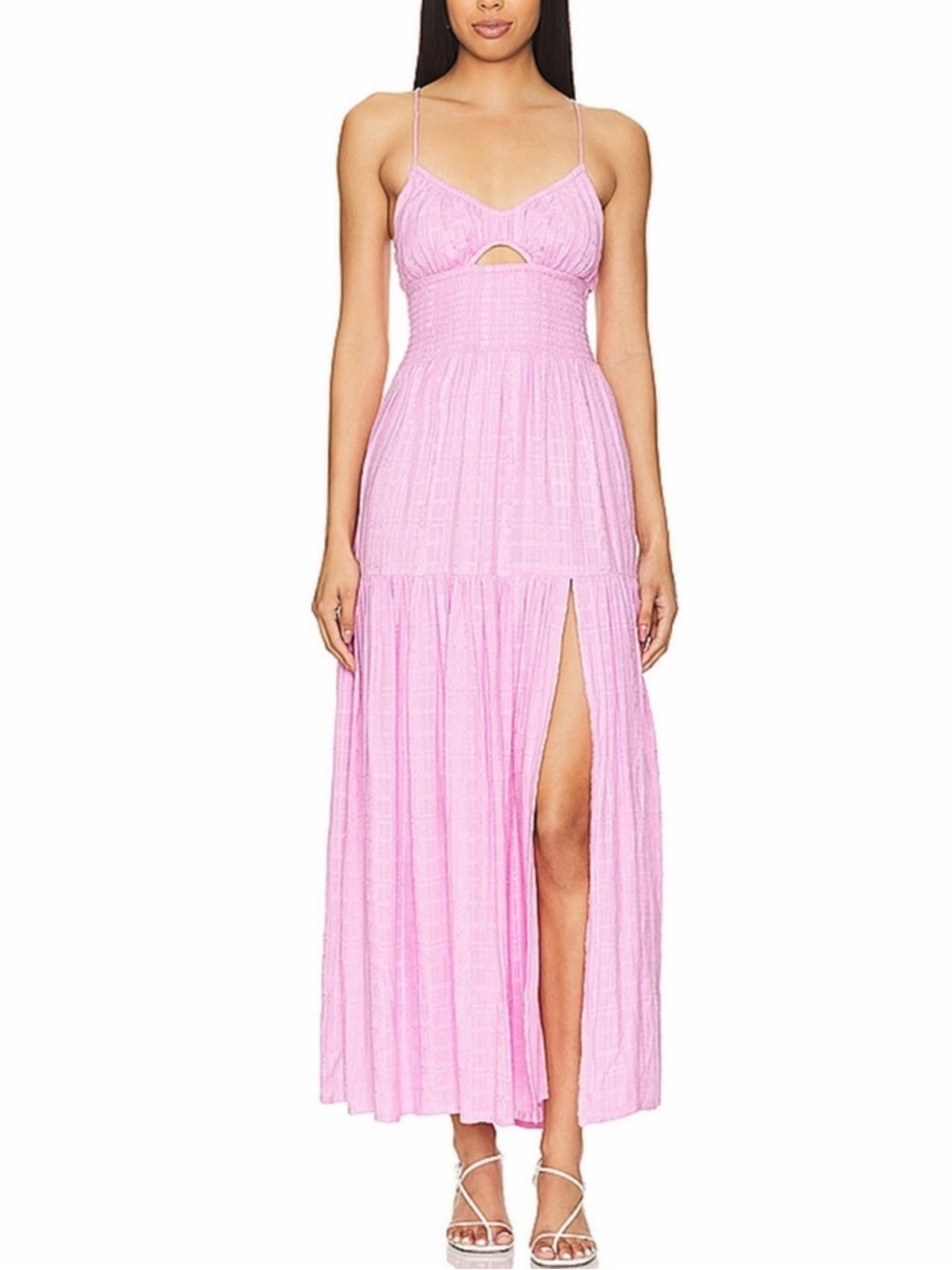 LSpace Calla Maxi Dress Tulip Pink L NWT - Picture 4 of 4
